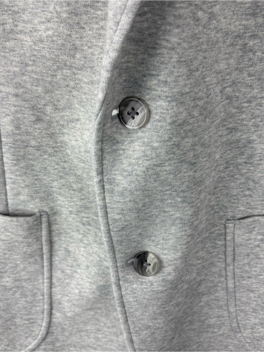Artefact Light Gray Heathered Gray Knit Unstructured Blazer Jacket Mens Size XL - Picture 4 of 13